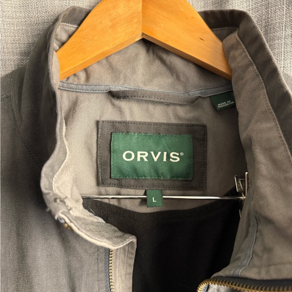 Orvis Men’s Gray Zip-Up Jacket - Picture 4 of 4